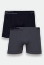 Kit com 2 cuecas lupo masculinas boxer 0436-088 microfibra sem costura