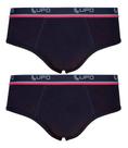 Kit Com 2 Cuecas Slip Algodão Lupo Ref: 524-088