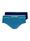 Kit com 2 Cuecas Slip Lupo 624-003 Colorido