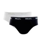 Kit com 2 Cuecas Slip Mash Infantil 113.04 Preto/Branco