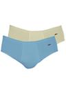 Kit com 2 Cuecas Slip Zorba com Abertura 172 Colorido Kit com 2 Cuecas Slip Zorba com Abertura 172 Colorido