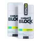 Kit com 2 Desodorantes Antitranspirantes SweatBlock Clinical