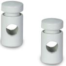 Kit Com 2 Desviador De Cabo Para Pendentes Lustre Branco Kit Com 2 Desviador De Cabo Para Pendentes Lustre Branco