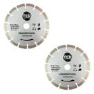 Kit Com 2 Disco Segmentado Diamantado 180x10MM Prata Ecco Kit Com 2 Disco Segmentado Diamantado 180x10MM Prata Ecco