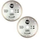 Kit Com 2 Disco Turbo Diamantado 180x10MM Prata Ecco Kit Com 2 Disco Turbo Diamantado 180x10MM Prata Ecco