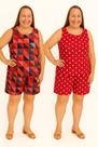 Kit com 2 (DOIS) Conjuntos de Liganete plus Malha Fria (BERMUDA E CAMISETA) Estampa:KIT RUBI CHICTamanho:G