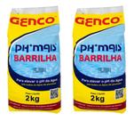 Kit Com 2 Elevador De Ph Para Piscina Barrilha Ph Mais Genco Kit Com 2 Elevador De Ph Para Piscina Barrilha Ph Mais Genco