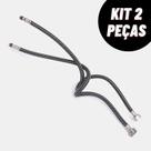 kit com 2 Engate Flexível 60cm para Torneira Monocomando Quente e Frio Kit Engate