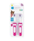 Kit com 2 Escovas Dentais Baby's Brush 6m+ Mam Rosa