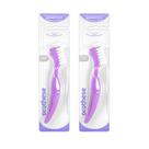 Kit com 2 Escovas para Prótese Dentária Powerdent Limpeza Profunda, Higiene Bucal e Cuidado com Dentaduras