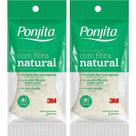 Kit com 2 Esponja de Banho com Fibra Natural Dupla Face Ponjita Kit com 2 Esponja de Banho com Fibra Natural Dupla Face Ponjita