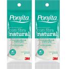 Kit com 2 Esponja de Banho com Fibra Natural Ponjita