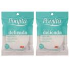 Kit com 2 Esponja de Banho Delicada Ponjita