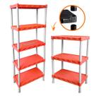 Kit Com 2 Estantes Modular Organizador Colorida 5 + 3 Andares Multiuso Quarto Sapateira Ferramenta Kit Com 2 Estantes Modular Organizador Colorida 5 + 3 Andares Multiuso Quarto Sapateira Ferramenta