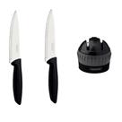 Kit com 2 Facas Chef 7 Polegadas Afiador Profio Qualidade e Precisão na Cozinha