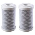 Kit com 2 Filtro Refil HDF 5" Carbon Block DE ENCAIXE - Aquablock 5", BBI Shower 125, BBI Pou 5", Planeta Água Fit 5"