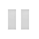 Kit com 2 Folhas de Porta de Madeira 210x80cm Espessura 3,5cm Mso Eucaplac Eucatex Branco