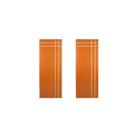 Kit com 2 Folhas de Porta Madeira Decorada 210x80cm Espessura 3,5cm Mantiqueira