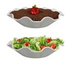 Kit Com 2 Fruteiras de Melamina Premium Branca 1,50 Litros Jogo Com 2 Tigela Centro de Mesa Decoração Para Cozinha 28,00 cm Bestfer Kit Com 2 Fruteiras de Melamina Premium Branca 1,50 Litros Jogo Com 2 Tigela Centro de Mesa Decoração Para Cozinha 28,00 cm Bestfer