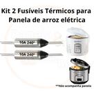 Kit com 2 Fusíveis Térmicos para PANELA DE ARROZ ELÉTRICA 10A 240 GRAUS - Fusível