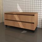 Kit com 2 Gabinetes para Banheiro com Rodizios 80cm Kit com 2 Gabinetes para Banheiro com Rodizios 80cm