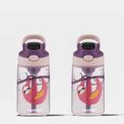 Kit com 2 Garrafas Gizmo Flip Kids AUTOSPOUT Bicho Preguiça Contigo 414ml
