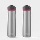 Kit com 2 Garrafas Térmicas Ashland Chill AUTOSPOUT Pitaia Contigo 709ml