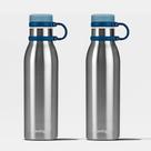 Kit com 2 Garrafas Térmicas Matterhorn Azul Contigo 591ml