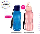 Kit com 2 garrafinhas - azul + rosê - 310ml cada - Tupperware Kit com 2 garrafinhas - azul + rosê - 310ml cada - Tupperware