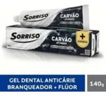 Kit Com 2 - Gel Dental Carvão Ativado Sorriso 140g.