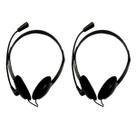 Kit com 2 Headsets Office Usb Adaptador Usb-C Preto Bright Kit com 2 Headsets Office Usb Adaptador Usb-C Preto Bright
