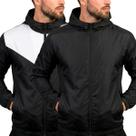 Kit com 2 Jaquetas Masculina em Tactel Corta Vento com Bolsos e Zíper para Academia e Uso Diário