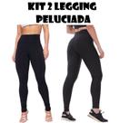 Kit Com 2 Legging Peluciada Inverno- Legg Térmica Flanelada