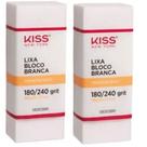 Kit com 2 lixas de unha, lixa polidora, lixa polidora de unha Kiss