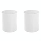 KIT com 2 Lixeiras Plásticas Redondas 12L Compactas e Sem Tampa para Descarte Organizado e Eficiente