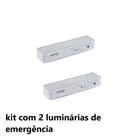 kit com 2 luminárias de emergência 30 leds Intelbras