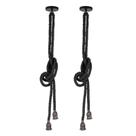 Kit com 2 Lustres Pendentes Corda para 2 Lâmpadas E27 Chumbo Bivolt