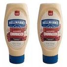 KIT COM 2 - Maionese Temperada Churrasco Hellmann's 335g.