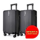 Kit com 2 Malas de Viagem Bordo com Cadeado na Lateral - Linha Buenos Aires