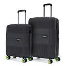 Kit com 2 Malas de Viagem Hurley Bordo Rodinhas 360 com Cadeado Padrao Anac