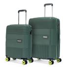 Kit com 2 Malas de Viagem Hurley Bordo Rodinhas 360 com Cadeado Padrao Anac