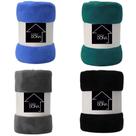 Kit com 2 mantas microfibra fleece casal sortida