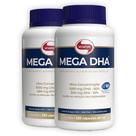Kit com 2 MEGA DHA Vitafor 120 Capsulas - Ômega 3 DHA Alta Concentração