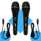 Kit Com 2 Microfone Dinâmico Fio 3 Metros P10 Karaokê Kit Com 2 Microfone Dinâmico Fio 3 Metros P10 Karaokê