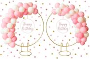 Kit Com 2 Mini Arco De Mesa Decoração Festas Suporte Painel 50cm Estrutura Para Painel Arco Redondo DOURADO