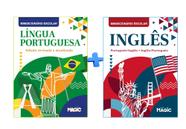 Kit com 2 minidicionários escolares Português + Inglês