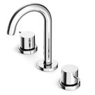 Kit com 2 Misturador para Lavatório de Mesa com 3 Furos e Válvula de Escoamento Basic Celite Prata/Cromado