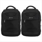 Kit com 2 Mochilas Executivas Para Notebook Poliéster Mundi Premium Trabalho Escola MDE5045M Preto Kit com 2 Mochilas Executivas Para Notebook Poliéster Mundi Premium Trabalho Escola MDE5045M Preto