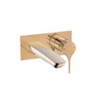Kit com 2 Monocomando para Lavatório de Parede Insígnia Rosa/Rosé Gold Celite Kit com 2 Monocomando para Lavatório de Parede Insígnia Rosa/Rosé Gold Celite