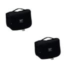 Kit Com 2 Necessarie De Viagem 22,5x18,5cm Preta Paramount
